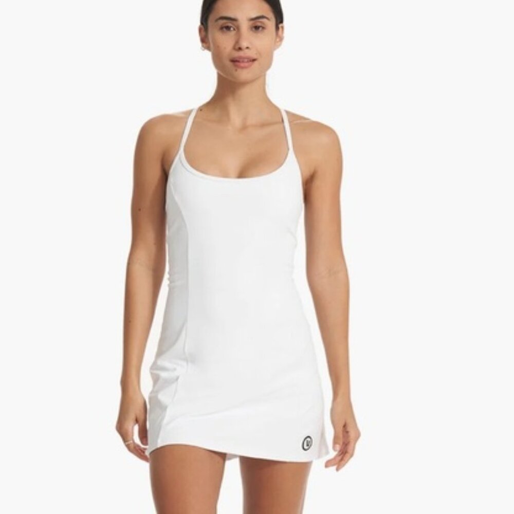 NWOT Vuori White One Shot Tennis Dress, M